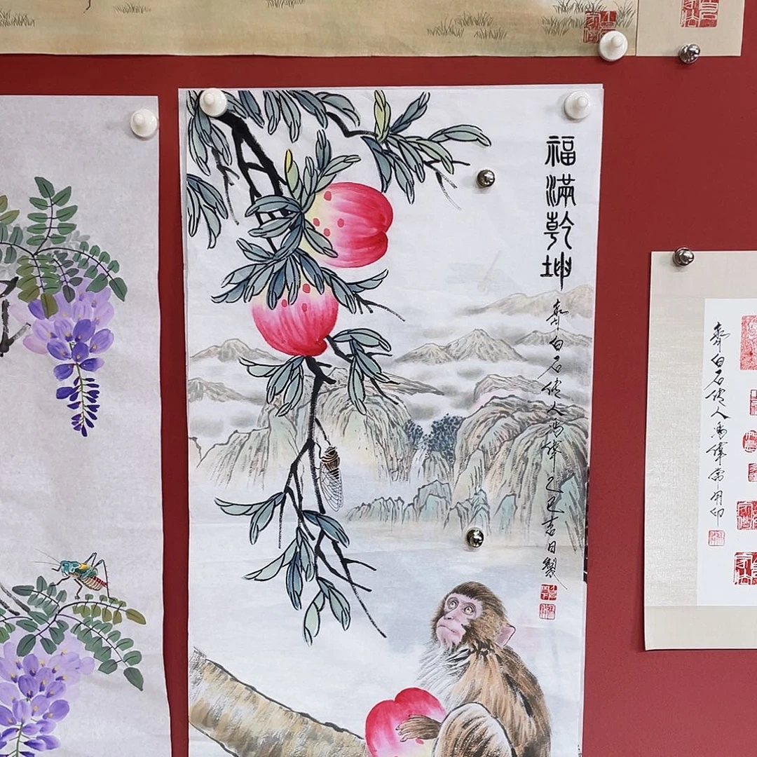 国画冯伟老师手绘国画作品音浩