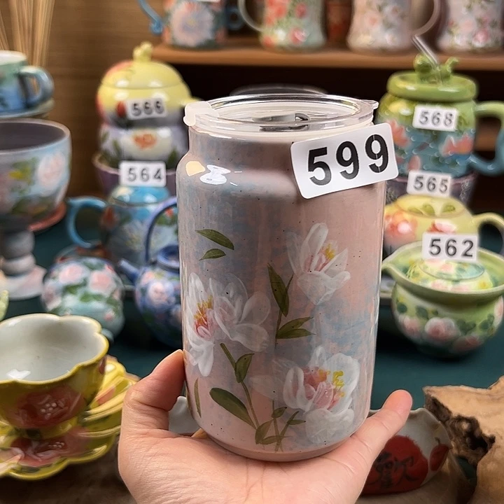 杯景德镇陶瓷手绘作品599