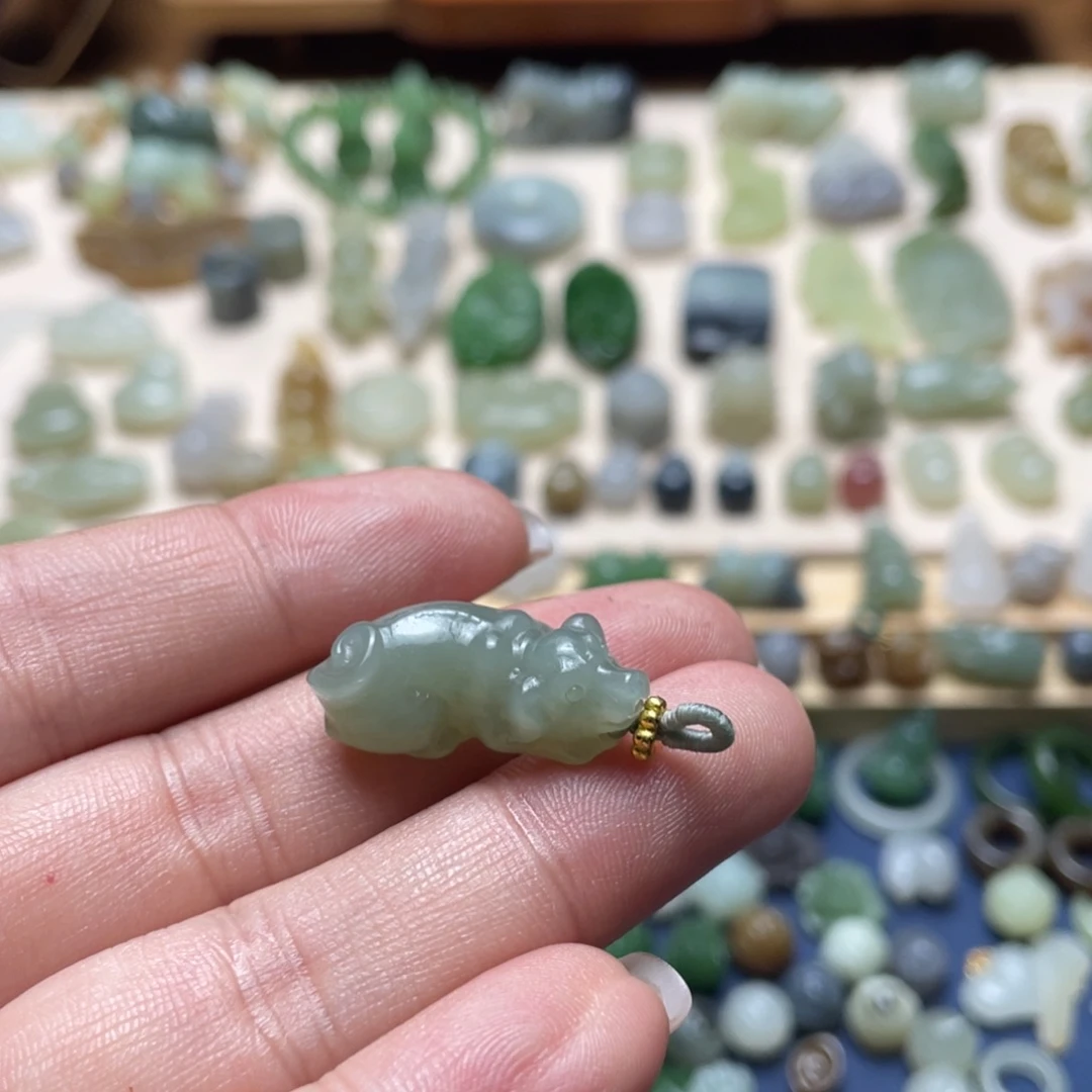 和田玉未镶嵌吊坠(不含链)