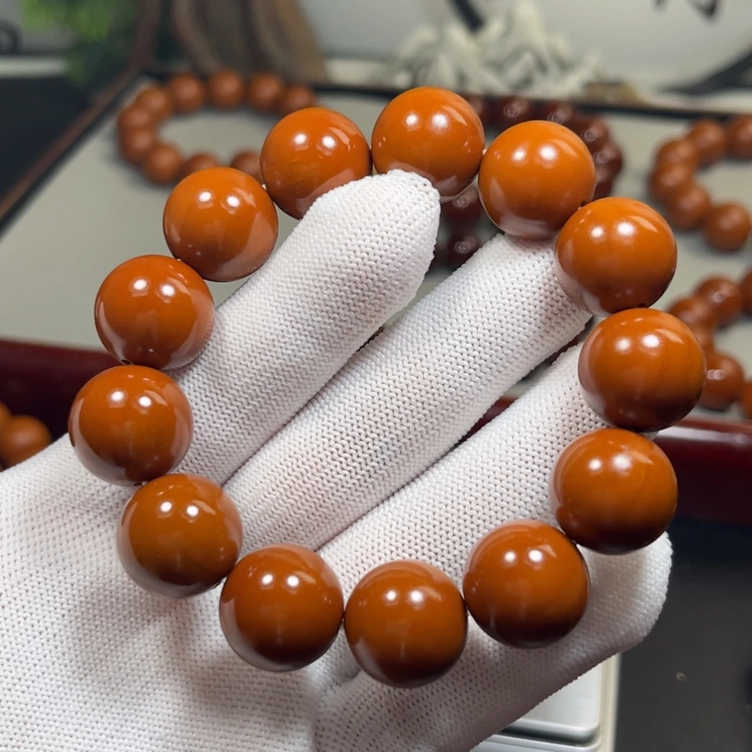 于***哥手串橄榄核1.7+树王精品铁核 小孔