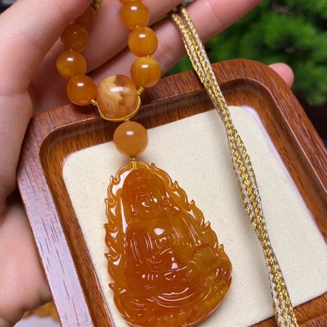 【闪购商品】蜜蜡颈饰未镶嵌项链