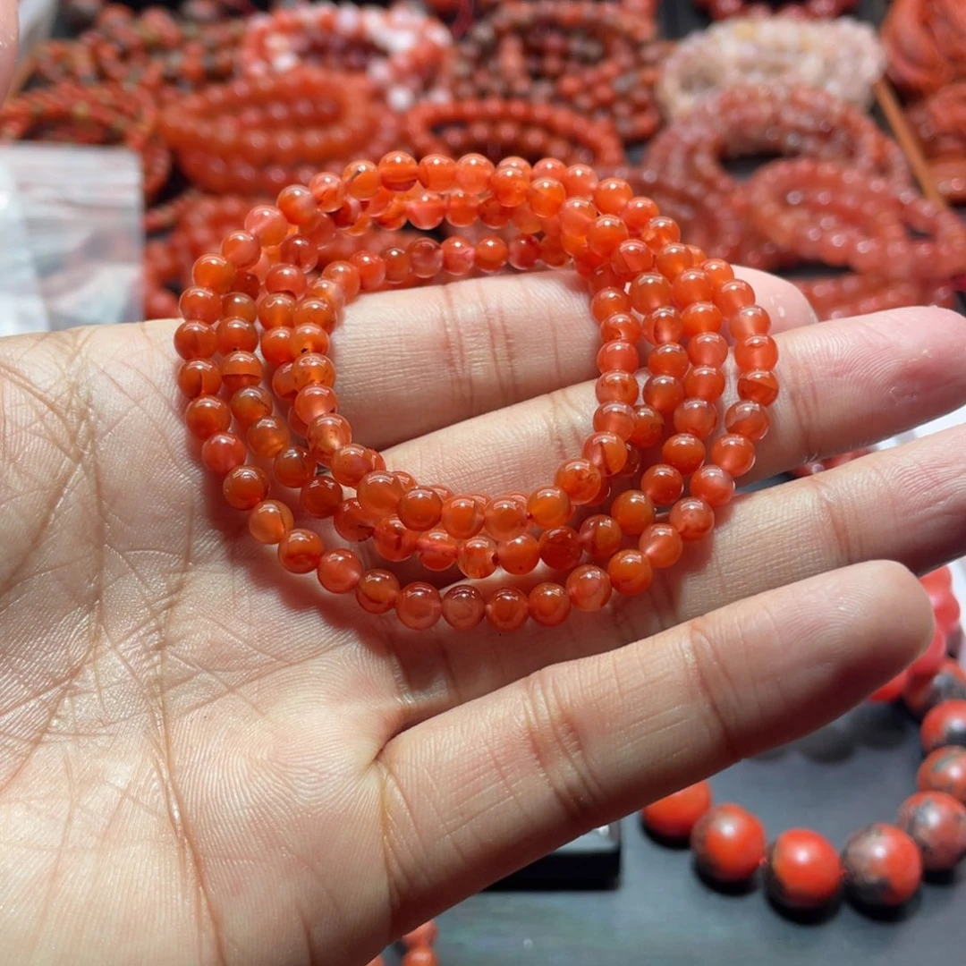 南红玛瑙手链未镶嵌