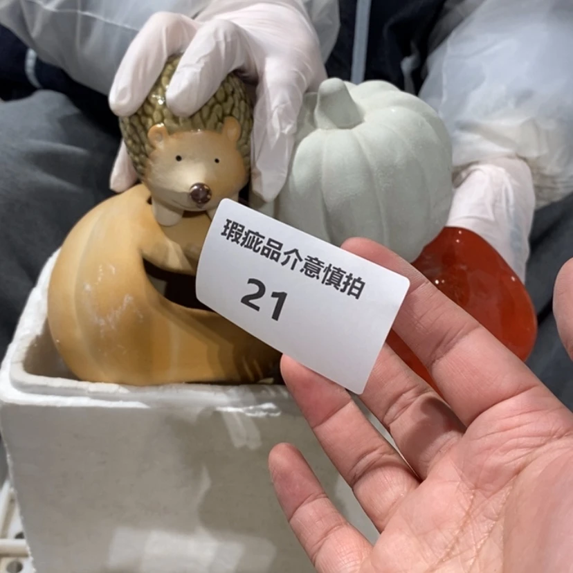 【闪购商品】摆件小**?陶瓷摆件瑕疵特卖