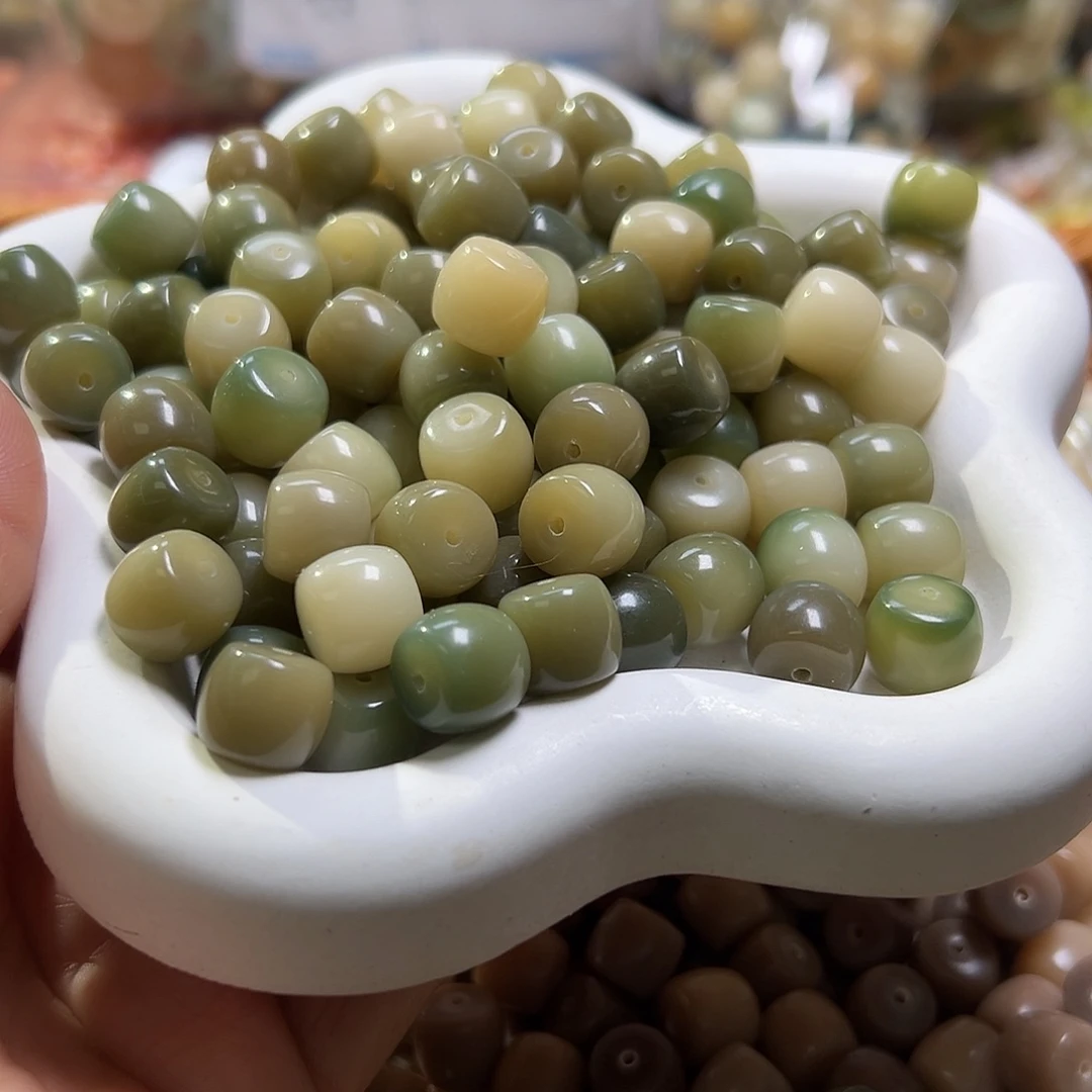 菩提根/象牙果吊坠卡12非料绿直切120颗