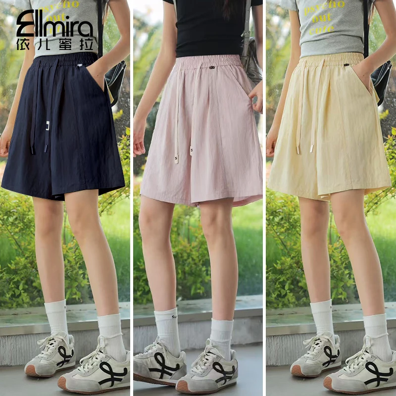 9219女童休闲短裤薄款儿童裙裤夏季阔腿宽松2025新款中大童洋气薄