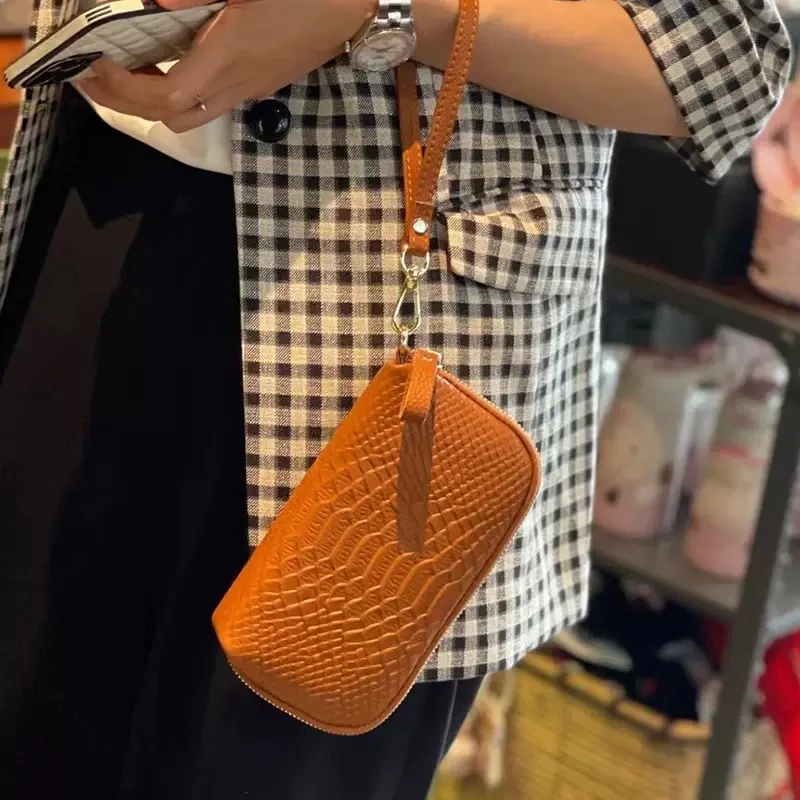 【头层牛皮】真皮女包手拿包
