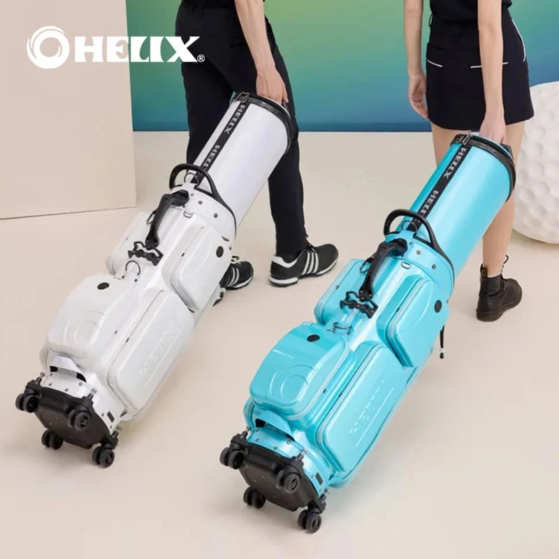 2025款HELIX喜力克斯高尔夫球包男女士航空托运包伸缩球包万向轮