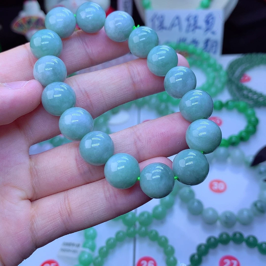 翡翠毛衣链未镶嵌