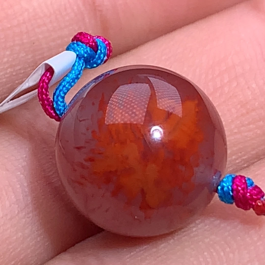 南红玛瑙未镶嵌珠宝半成品火焰