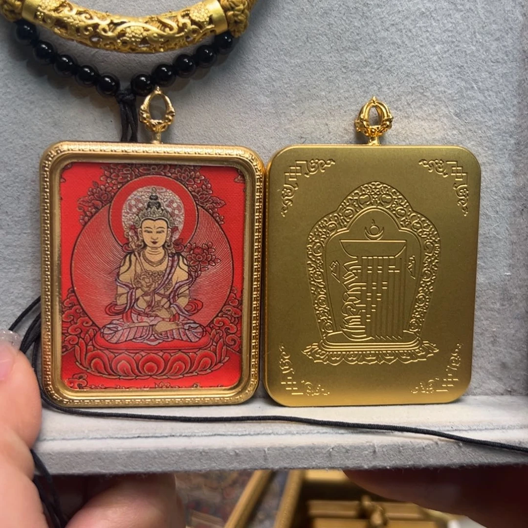 吊坠冈**智单面虚空铜壳五号绳