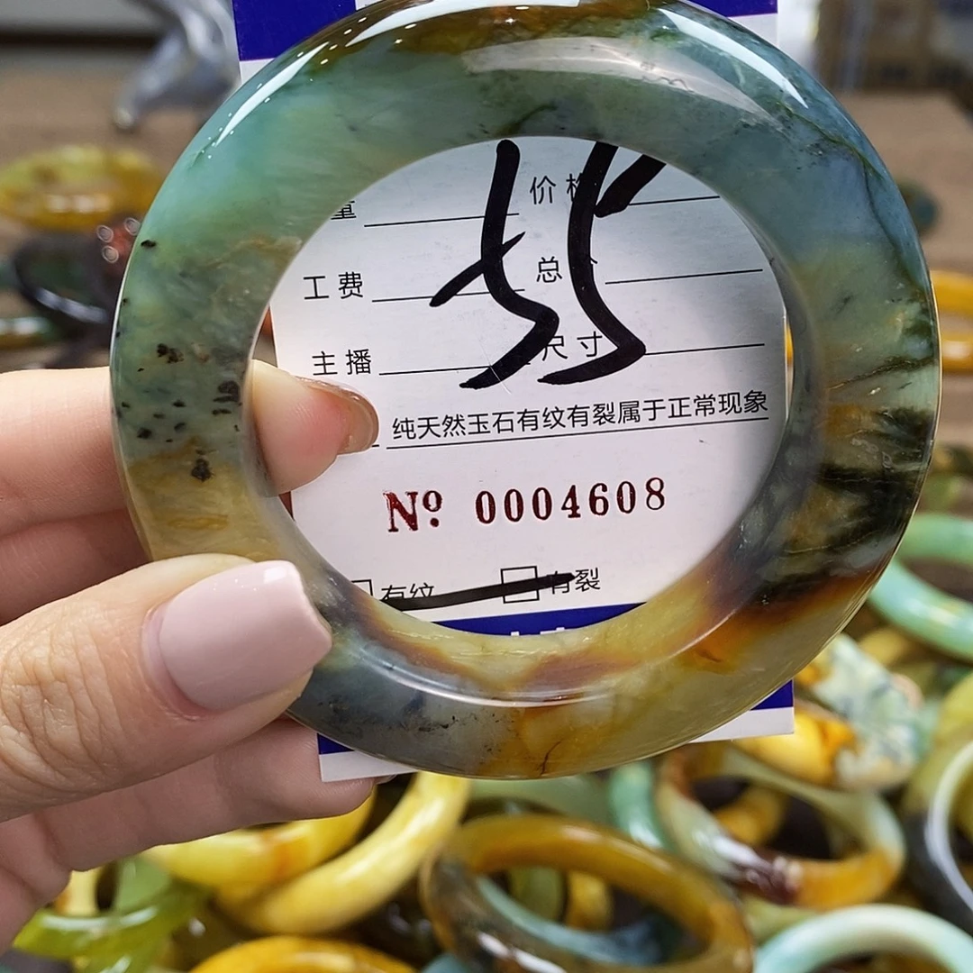 未镶嵌蛇纹石玉手镯