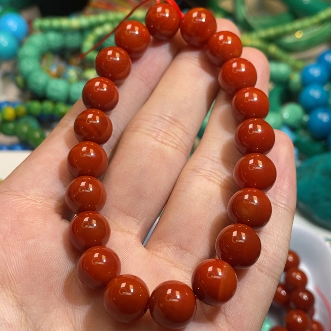 南红玛瑙珠子合金