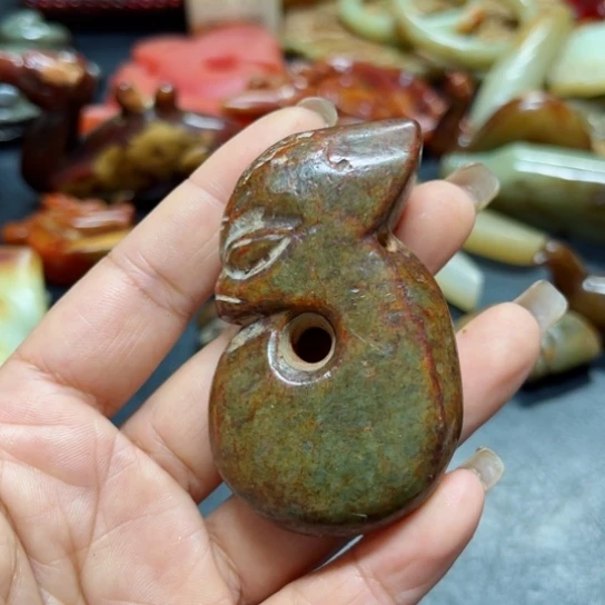 吊坠白玉菩提把件