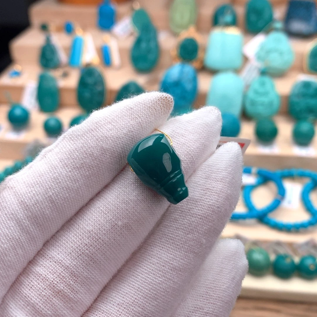 未镶嵌绿松石配饰盐*虾