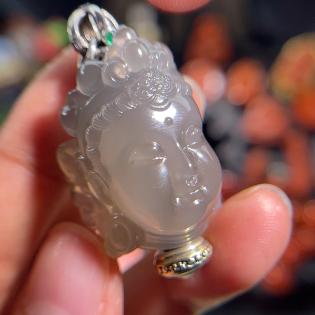 玛瑙/玉髓未镶嵌配饰观音