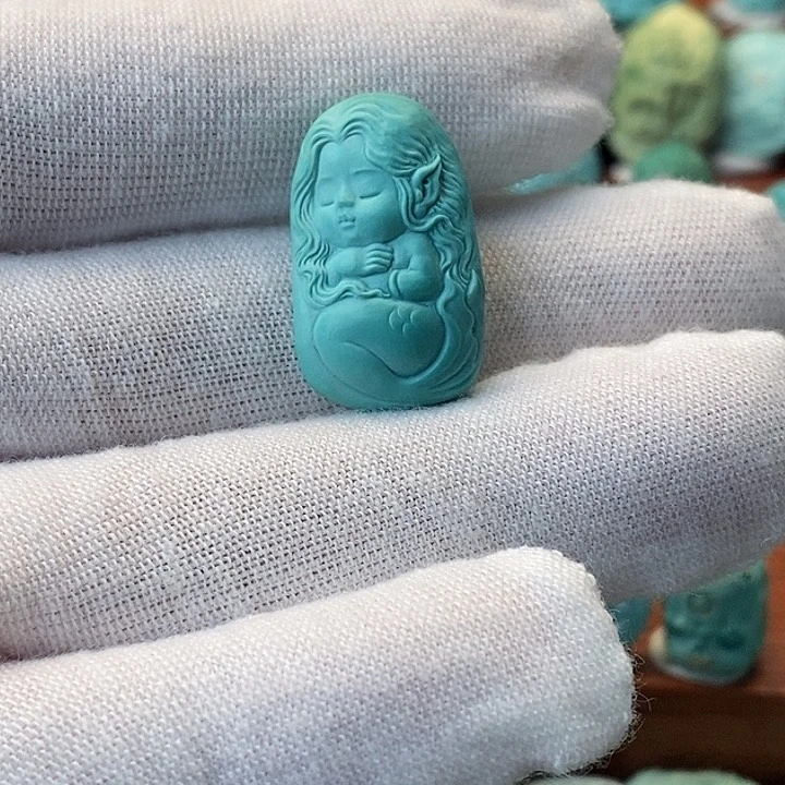 绿松石未镶嵌配饰