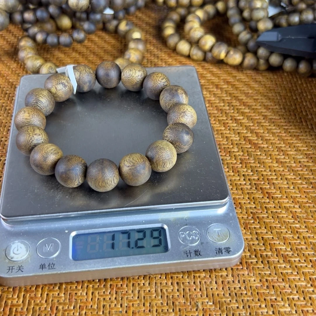 沉香沉香碎屑乌身卡14单圈克重17克