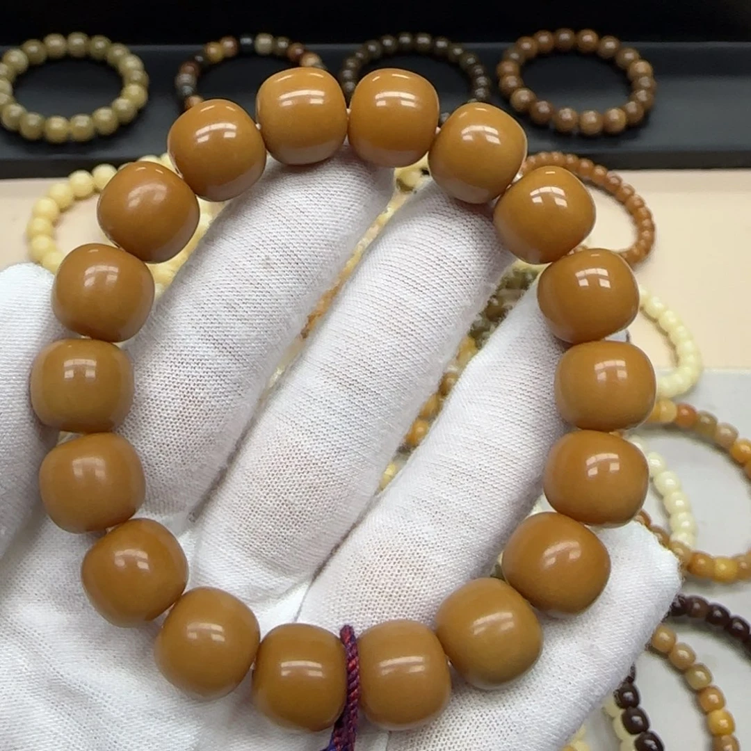 菩提根/象牙果手串12*13 微瑕 11年