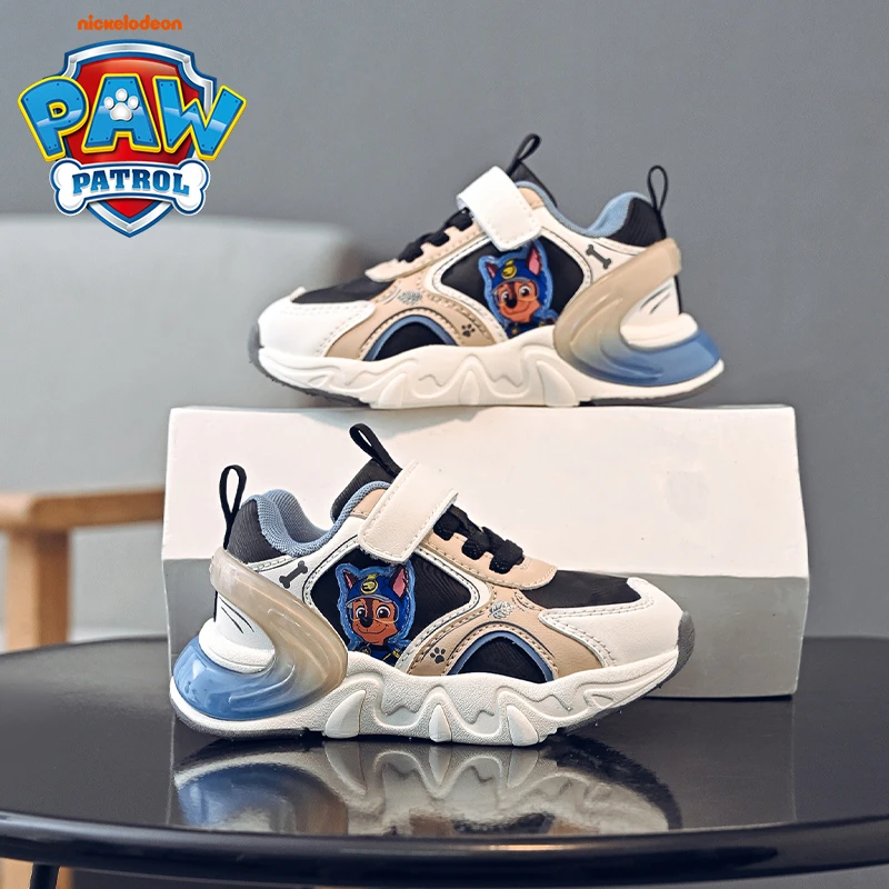 汪汪队男童学步鞋轻便百搭2025年秋季新款魔术贴运动鞋皮面防水