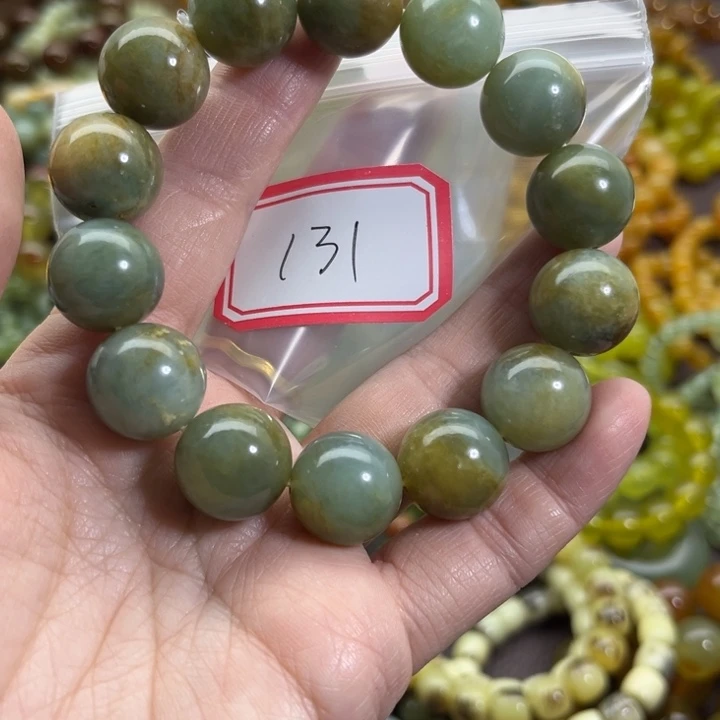 蛇纹石玉未镶嵌手链