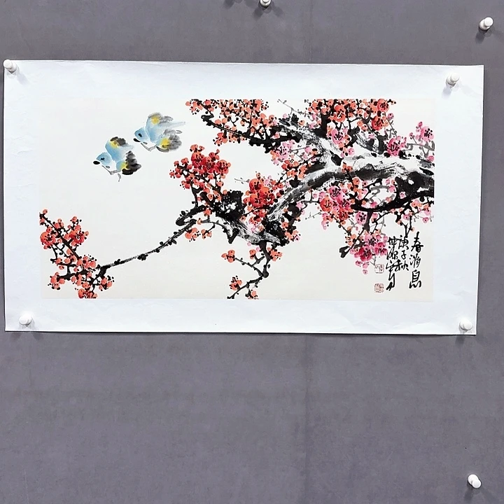 国画亲笔手绘放心去藏