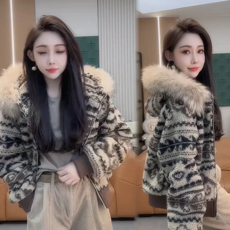 2025秋冬新款时尚显瘦气质网红高档洋气女高级百搭宽松大码外套潮