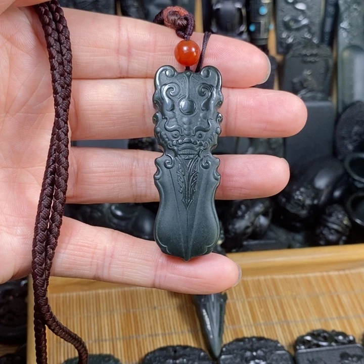 和田玉（青玉）颈饰未镶嵌风**安