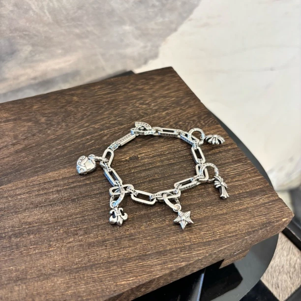 铜合金手链 十字鸢尾星星手链SL1913