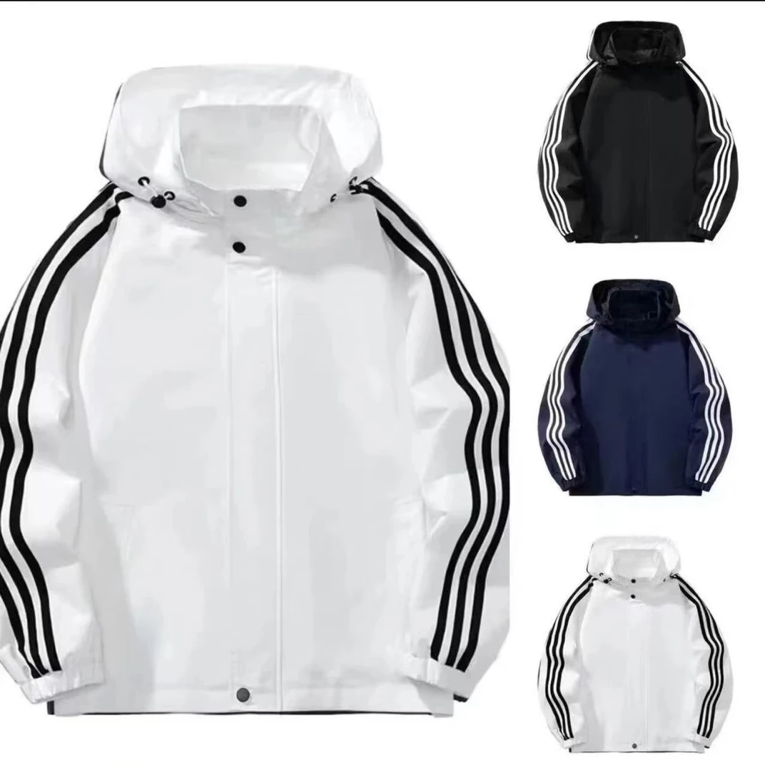 【发货快】保罗男女同款户外夹克可拆卸帽休闲时尚百搭情侣外套025