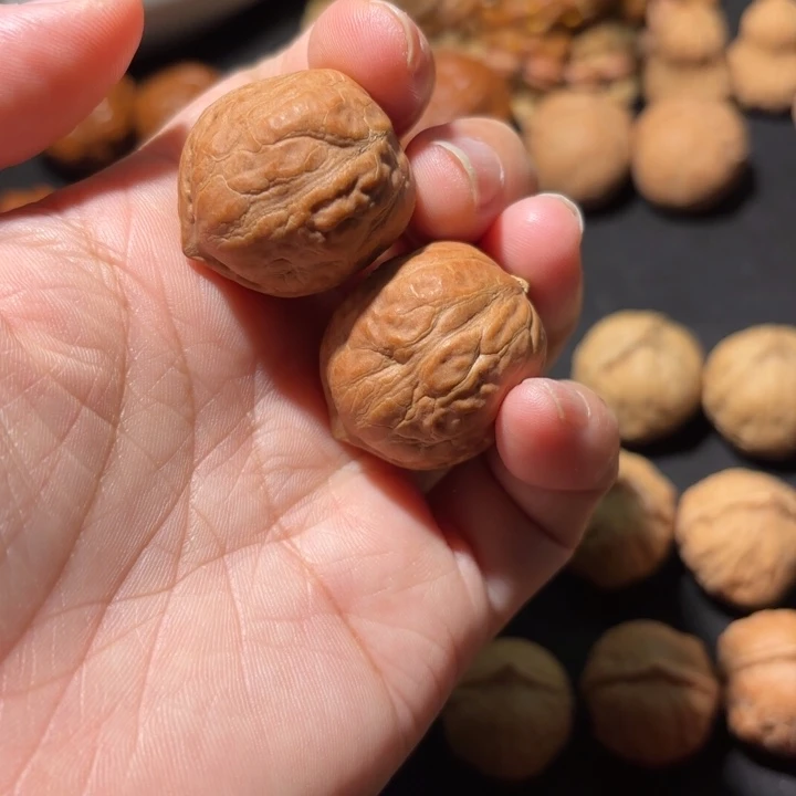 小***黑把件文玩核桃野生核桃秋子手捻310