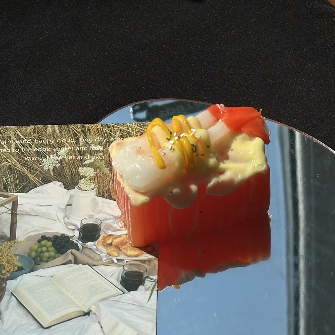 【黄油可塑泥 薄脆】三文鱼寿司喜仔yummy食物系硅胶捏捏礼物玩具