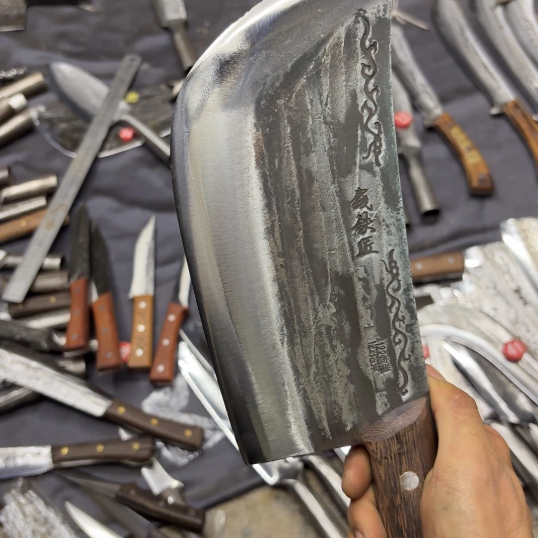 高碳锰钢云南阿老表手工锻打刀