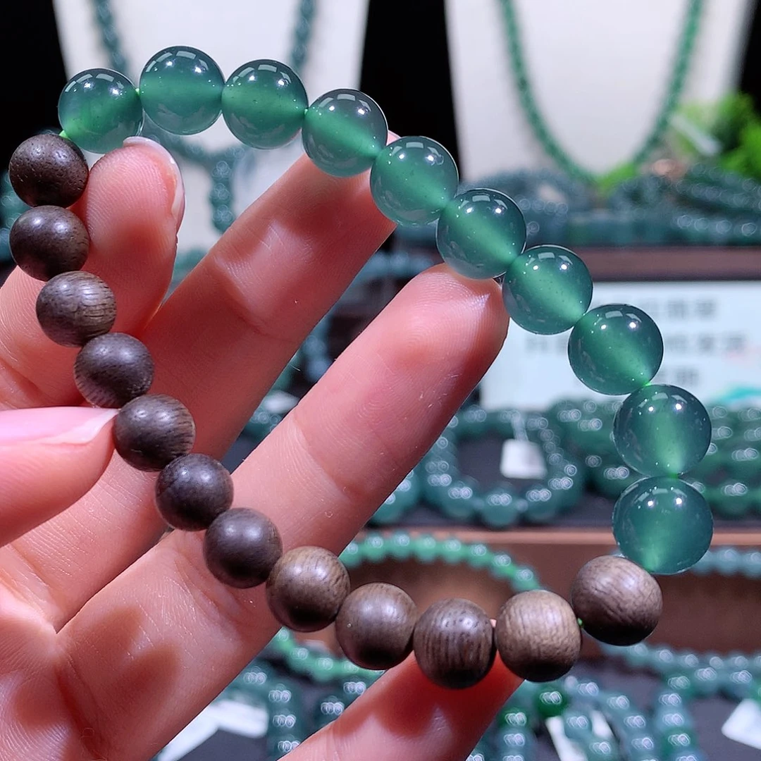 翡翠未镶嵌手链天然a货翡翠手串10