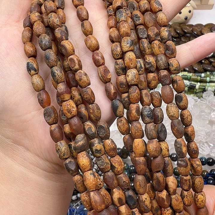 水晶珠宝半成品未镶嵌卡6×7老料玛米珠一条