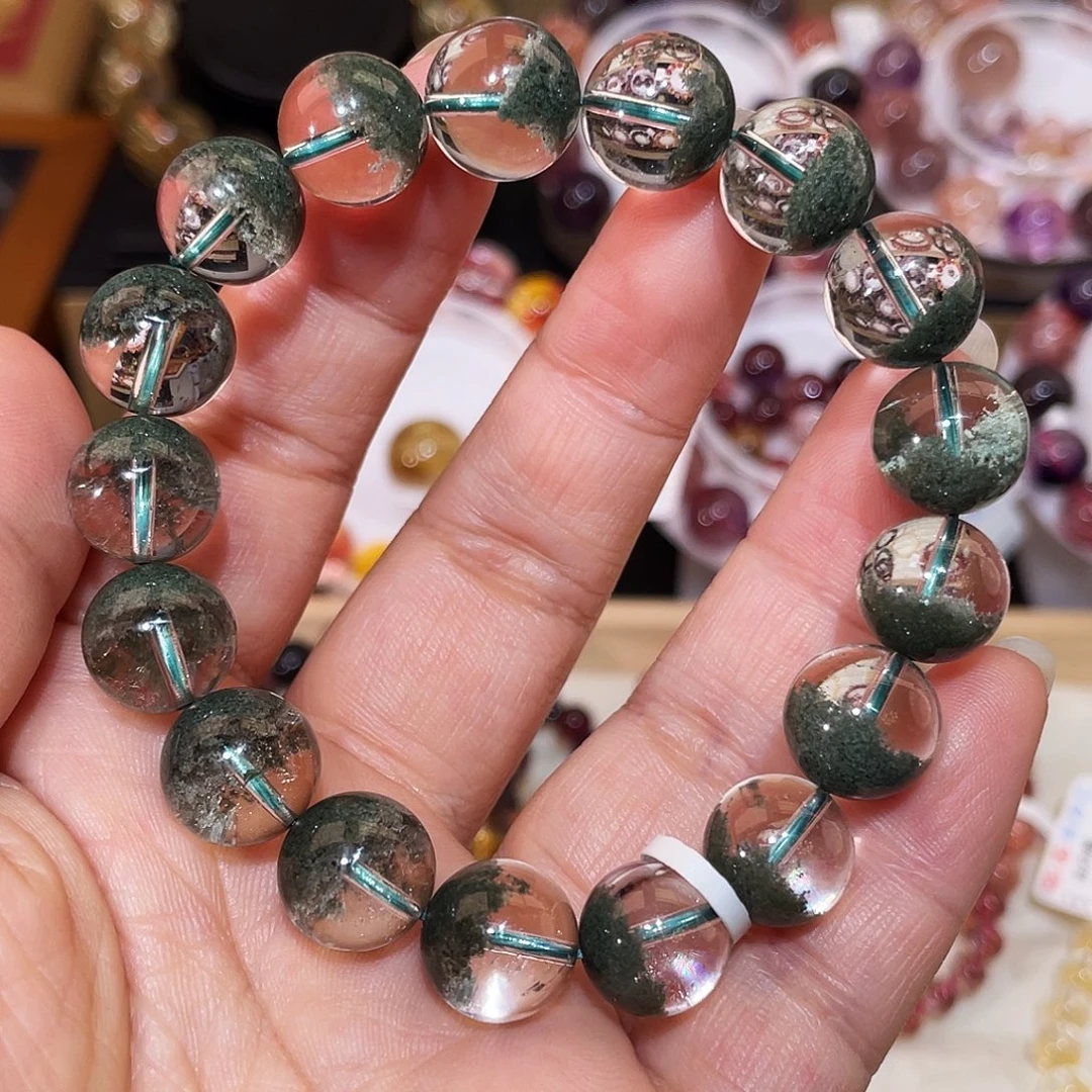 手链未镶嵌水晶绿幽灵聚宝盆12