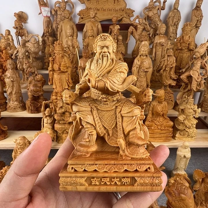柏木（崖柏）雨****站真武大帝全品