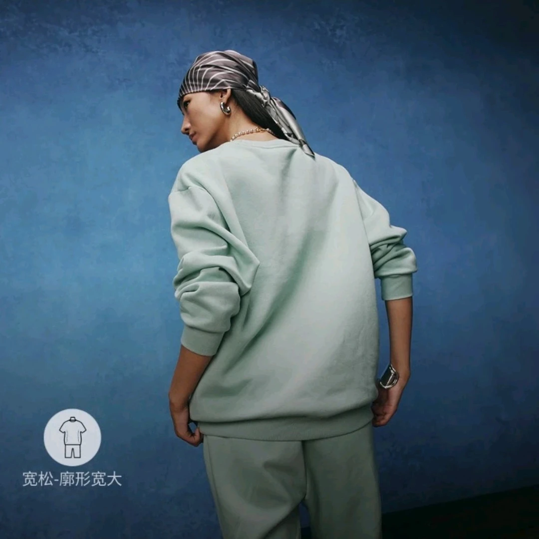Adidas阿迪达斯~三叶草男女款时尚百搭宽松运动套头卫衣JL8385