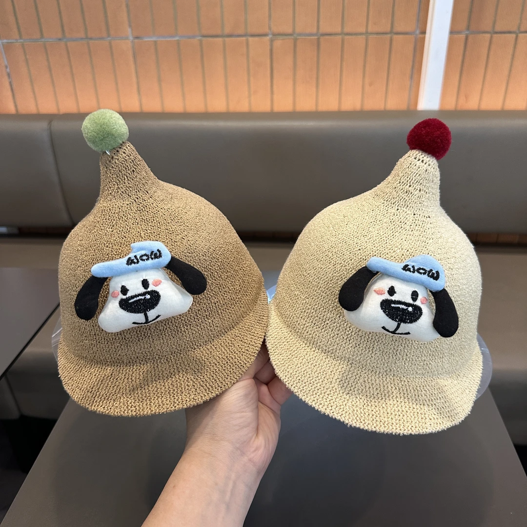 儿童夏季遮阳防晒帽子卡通草帽鸭舌帽户外凉帽可爱奶嘴帽凉帽百搭