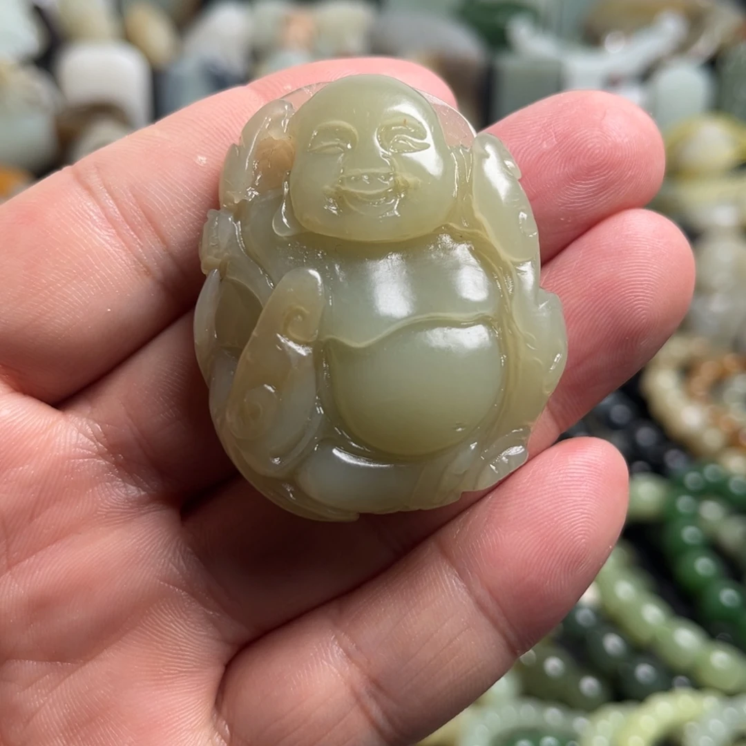 和田玉（青白玉）未镶嵌吊坠(不含链)