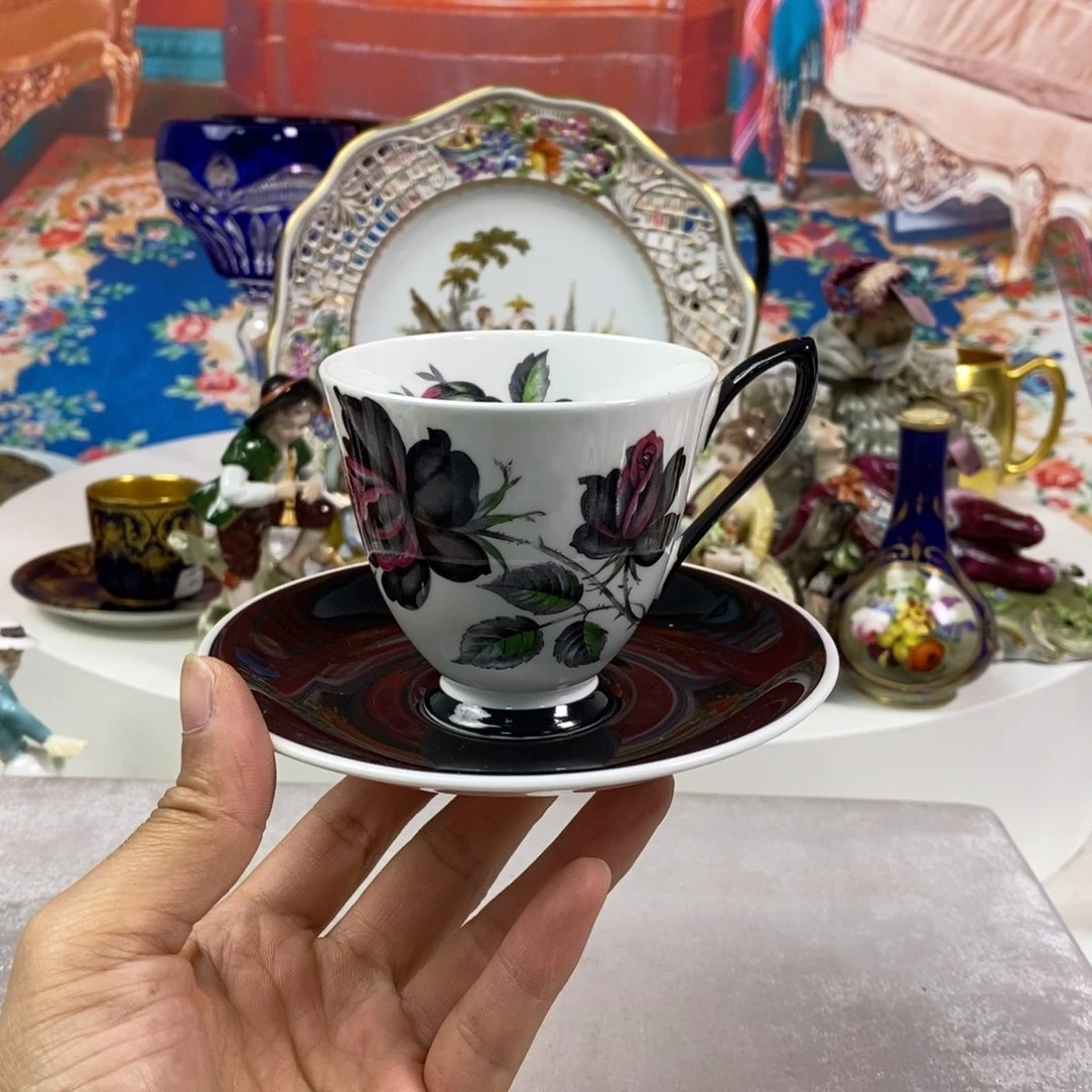 瓷片瓷器欧瓷咖啡杯水晶杯