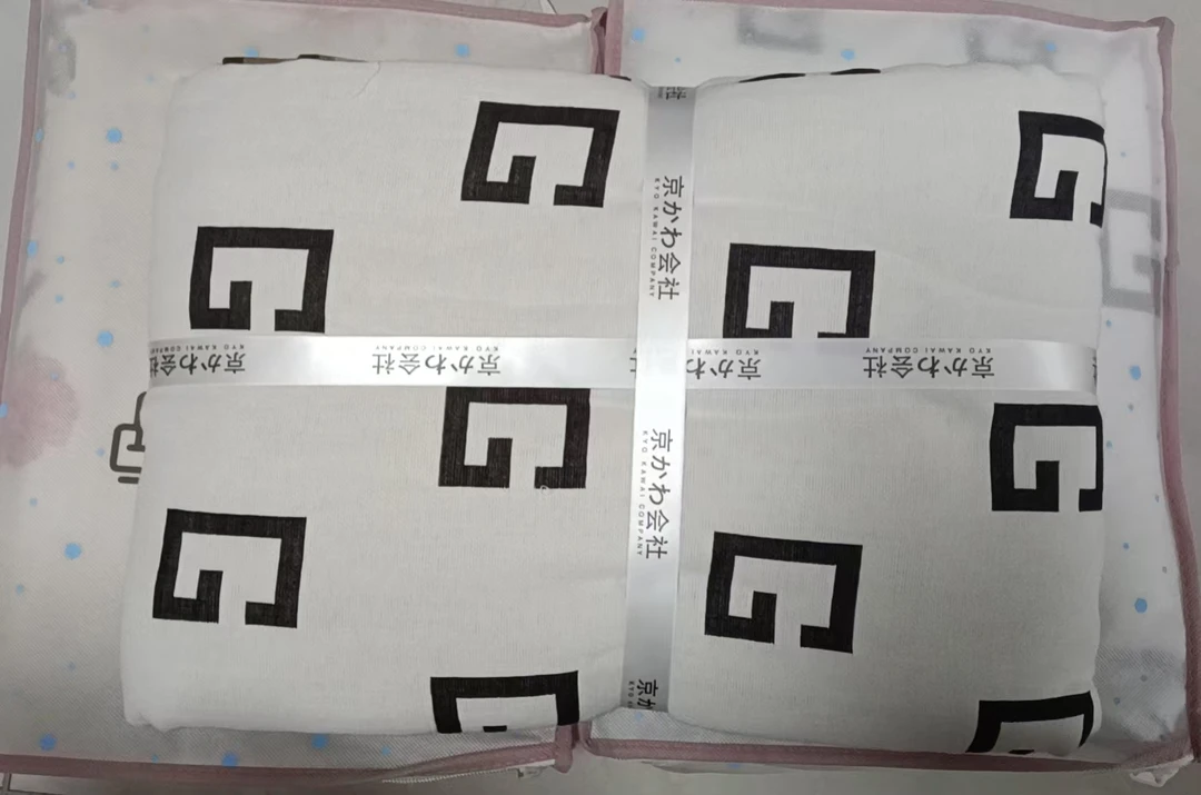 专享【京かわ会社】细纱纱布双人盖毯不挑花色 200*230cm g