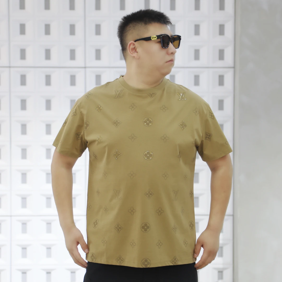 大码男装 夏季新款 印花短袖72617