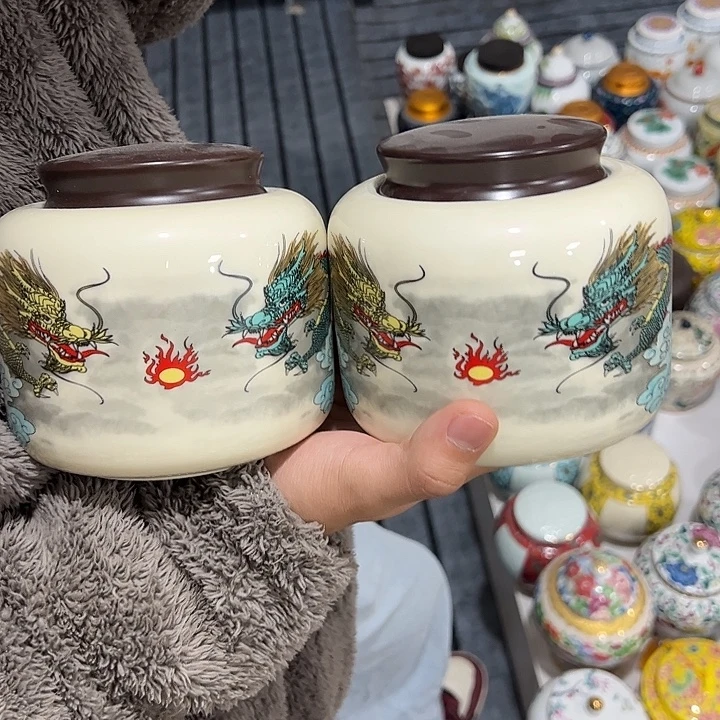 茶叶罐陶瓷家用储物罐瑕疵福利品介意勿拍