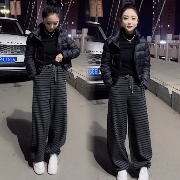2025秋冬新款洋气宽松百搭减龄女装不贴身时尚网红高档减龄两件套