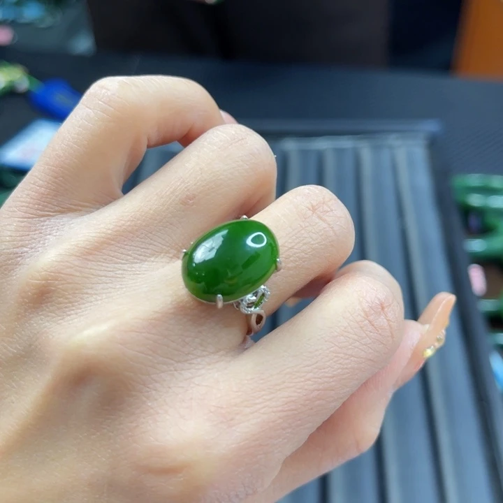 【闪购商品】和田玉（碧玉）戒指合金