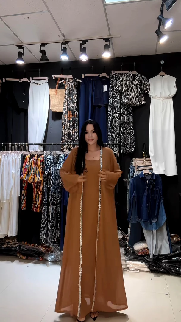 礼服两件套连衣裙，A字裙