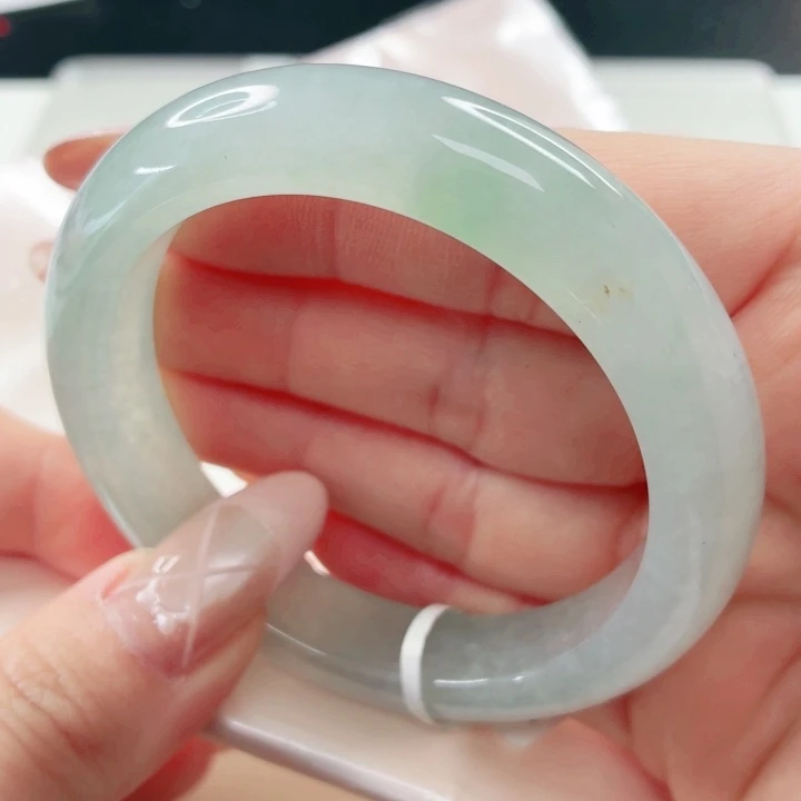 翡翠未镶嵌手镯54.3x595