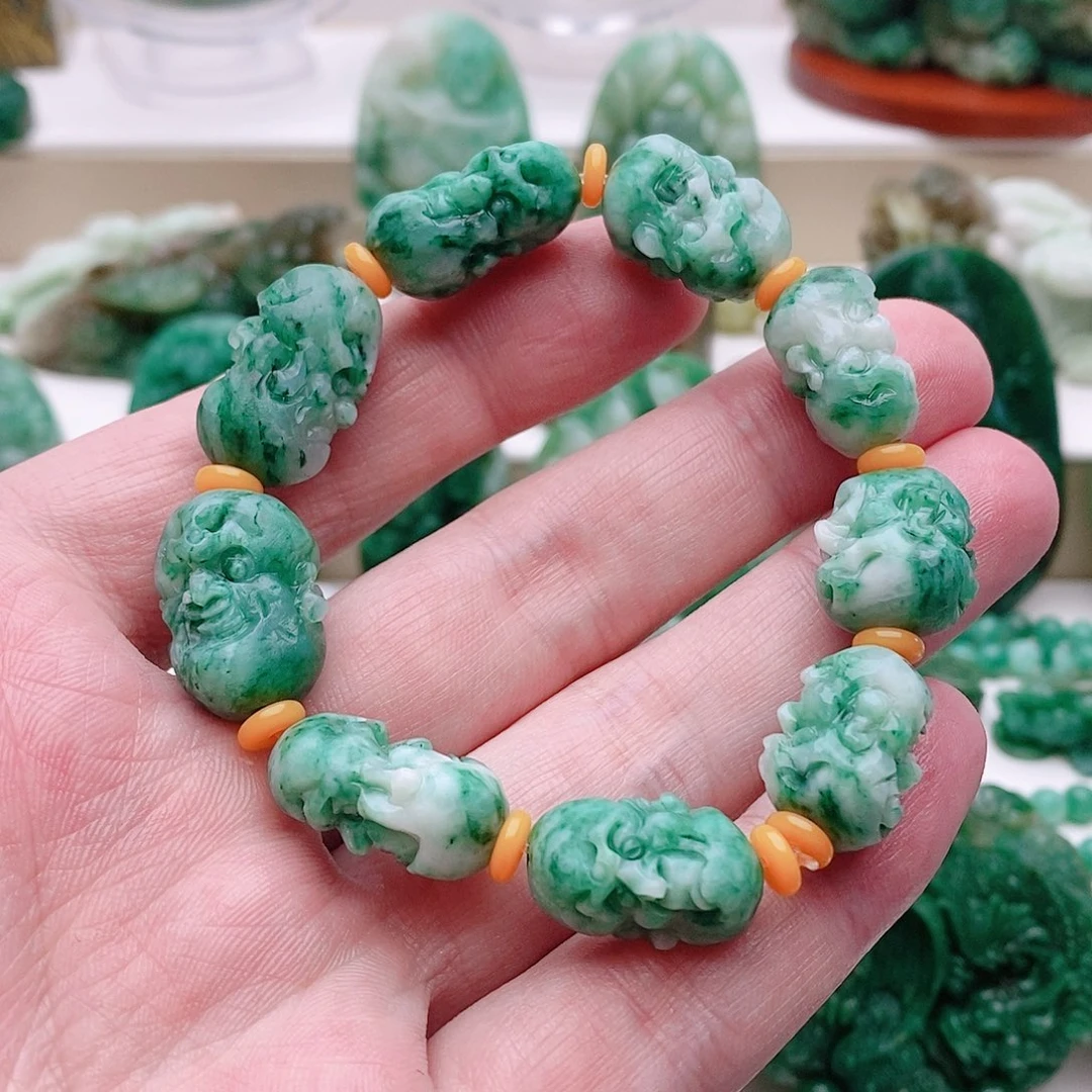 独山玉未镶嵌手串