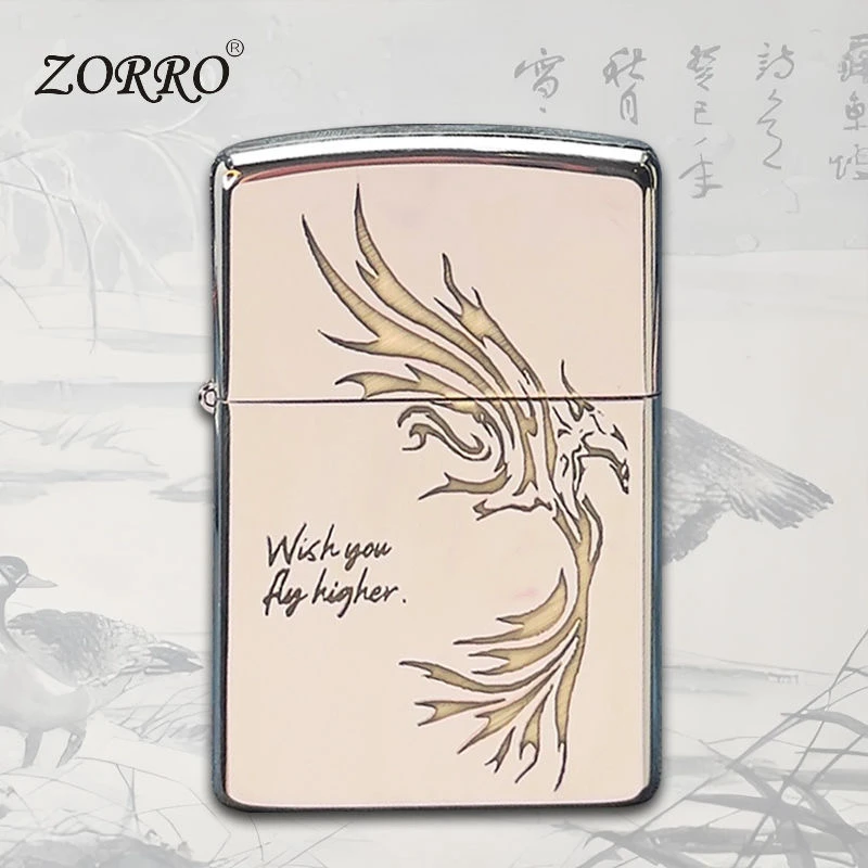 佐罗飞鸿防风新国潮风男士礼物打火机煤油款经典男生礼物