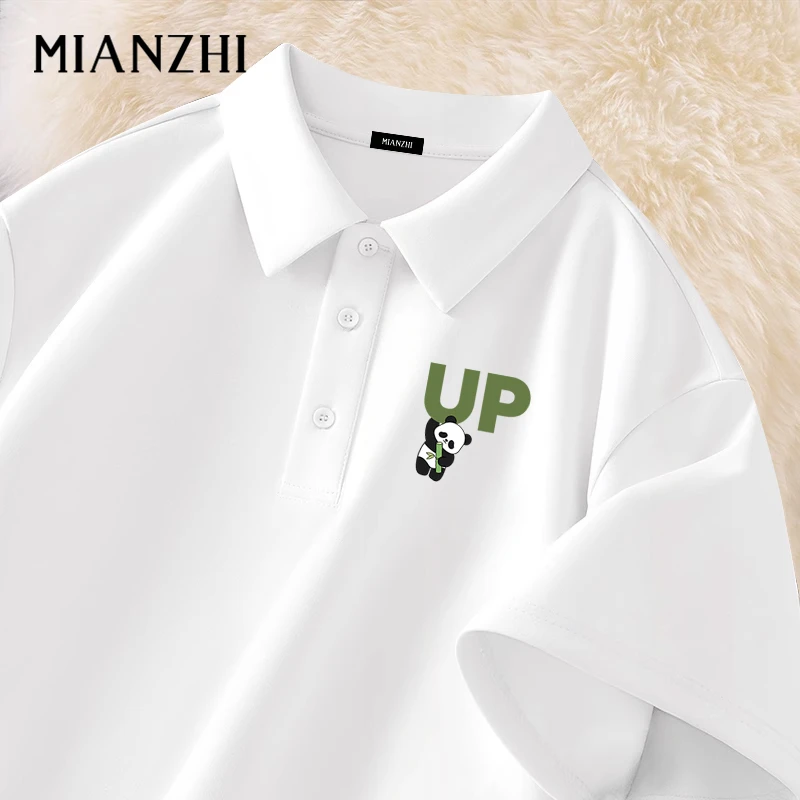 透气翻领短袖polo衫男速干国风白色男装夏季冰丝凉感男士运动t恤